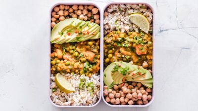 cooked food on tray