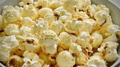 a bowl of popcorn