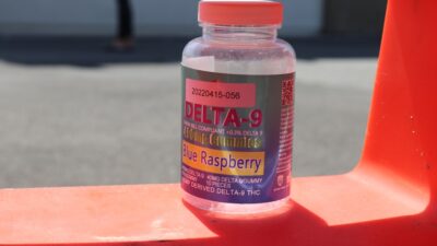 a bottle of liquid