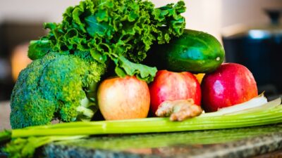 selective focus photography of vegetables