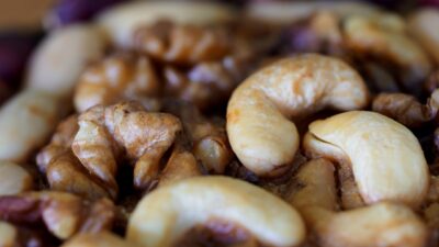 brown and white food in close up photography