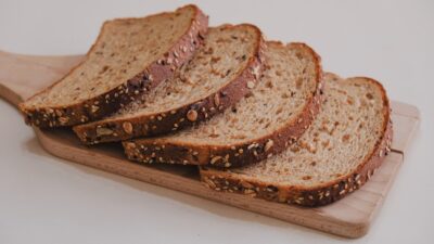 brown bread on brown wooden tray